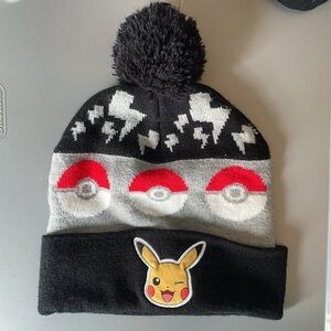 Pokémon Pikachu Pokeball Knit Beanie Hat size L/XL